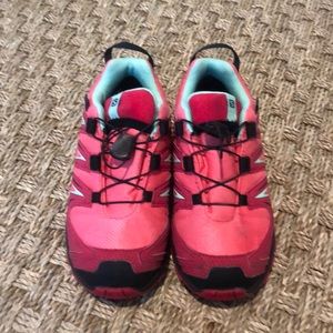 Little girls Salomon shoes. Like new